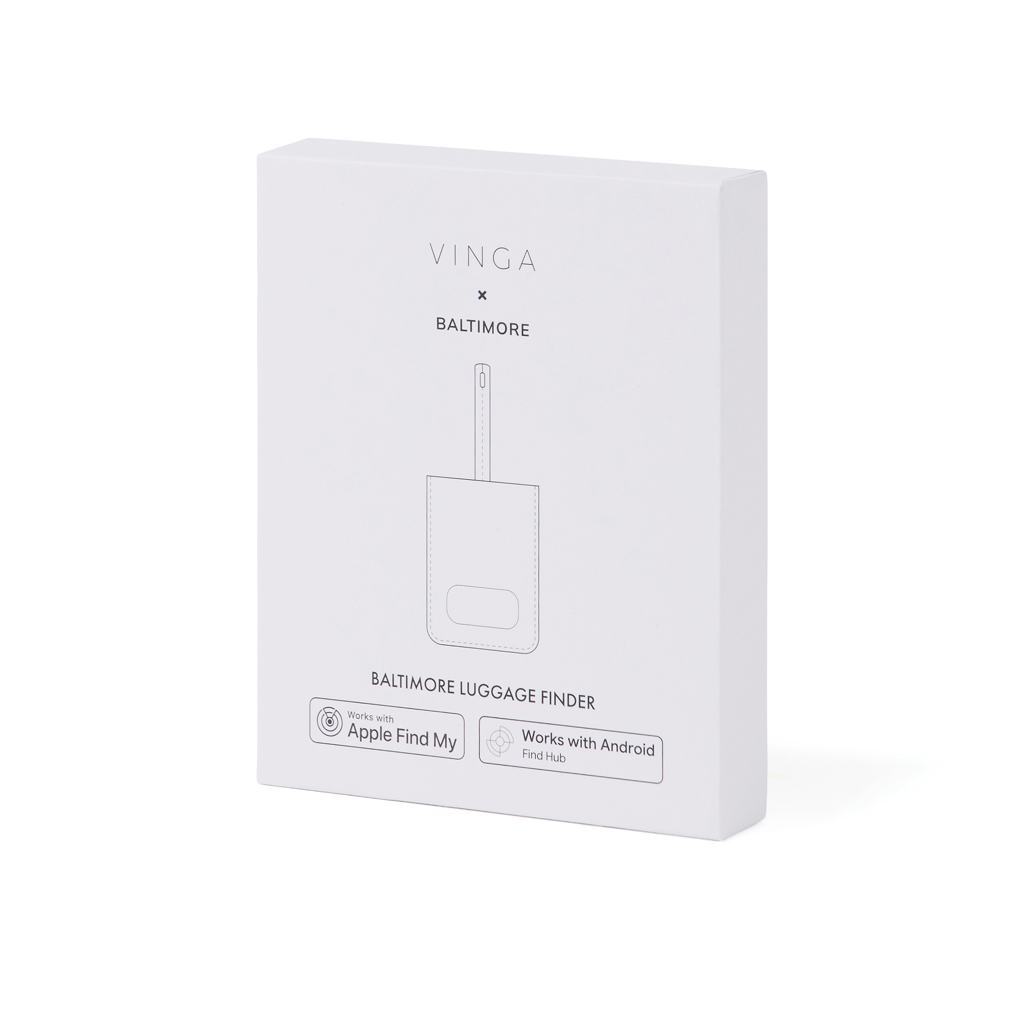 VINGA Baltimore Bluetooth-Kofferanhänger mit Dual-Finder aus RCS-recyceltem ABS
