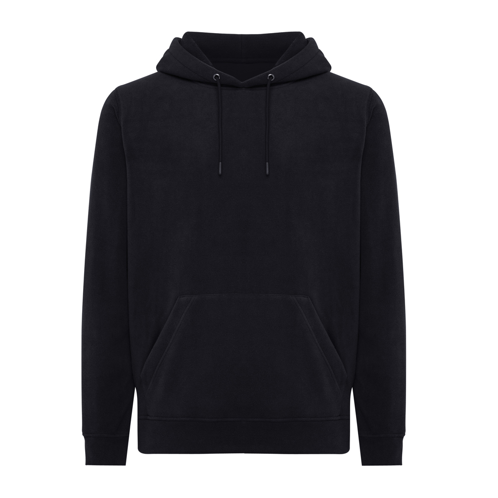 iqoniq Trivor Unisex-Mikrofleece-Hoodie aus 100% recyceltem Polyester, mit Stickerei oder Aufnäher veredelbar