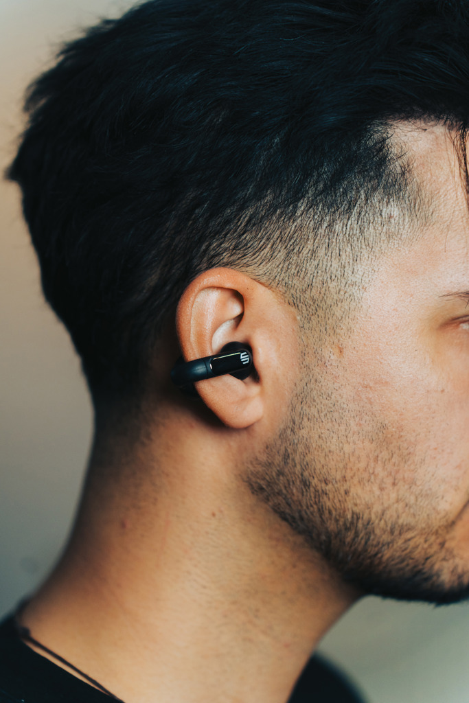 Urban Vitamin Long Beach ENC Open-Ear Ohrhörer aus RCS-recyceltem ABS, bedruckbar Urban Vitamin Long Beach ENC Open-Ear Ohrhörer aus RCS-recyceltem ABS, bedruckbar