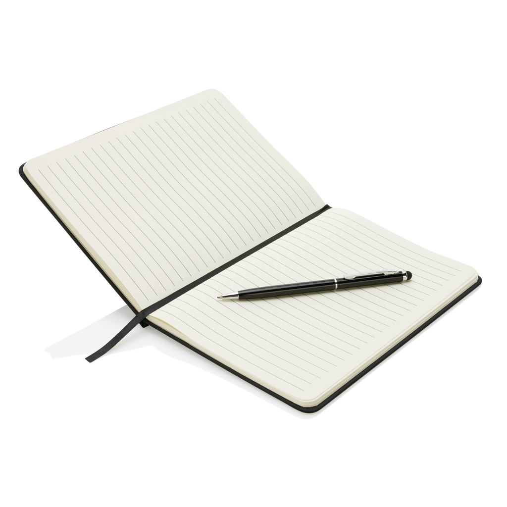 A5 PU-Notizbuch mit Metall-Stylus-Stift, XD Collection (lasergravierbar)