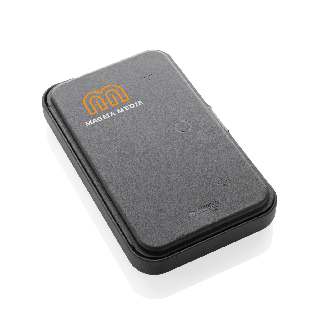 Swiss Peak Travel-Case mit 3-in-1-Wireless-Charger aus RCS-recyceltem PU