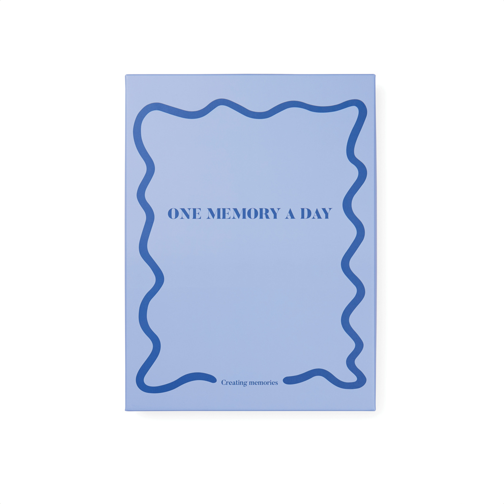 VINGA „One Memory a Day” Journal A5 aus 83 % GRS-Recyclingpapier mit Logo-Veredelung