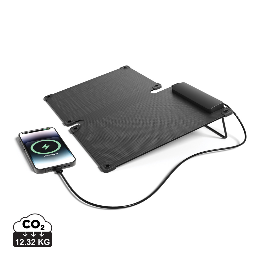Solarpulse 10W faltbares Solarpanel aus RCS-Plastik – Innovativer Werbeartikel für Events