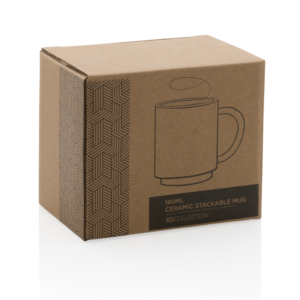 Keramik-Stapeltasse 180ml, spülmaschinenfest – weiß
