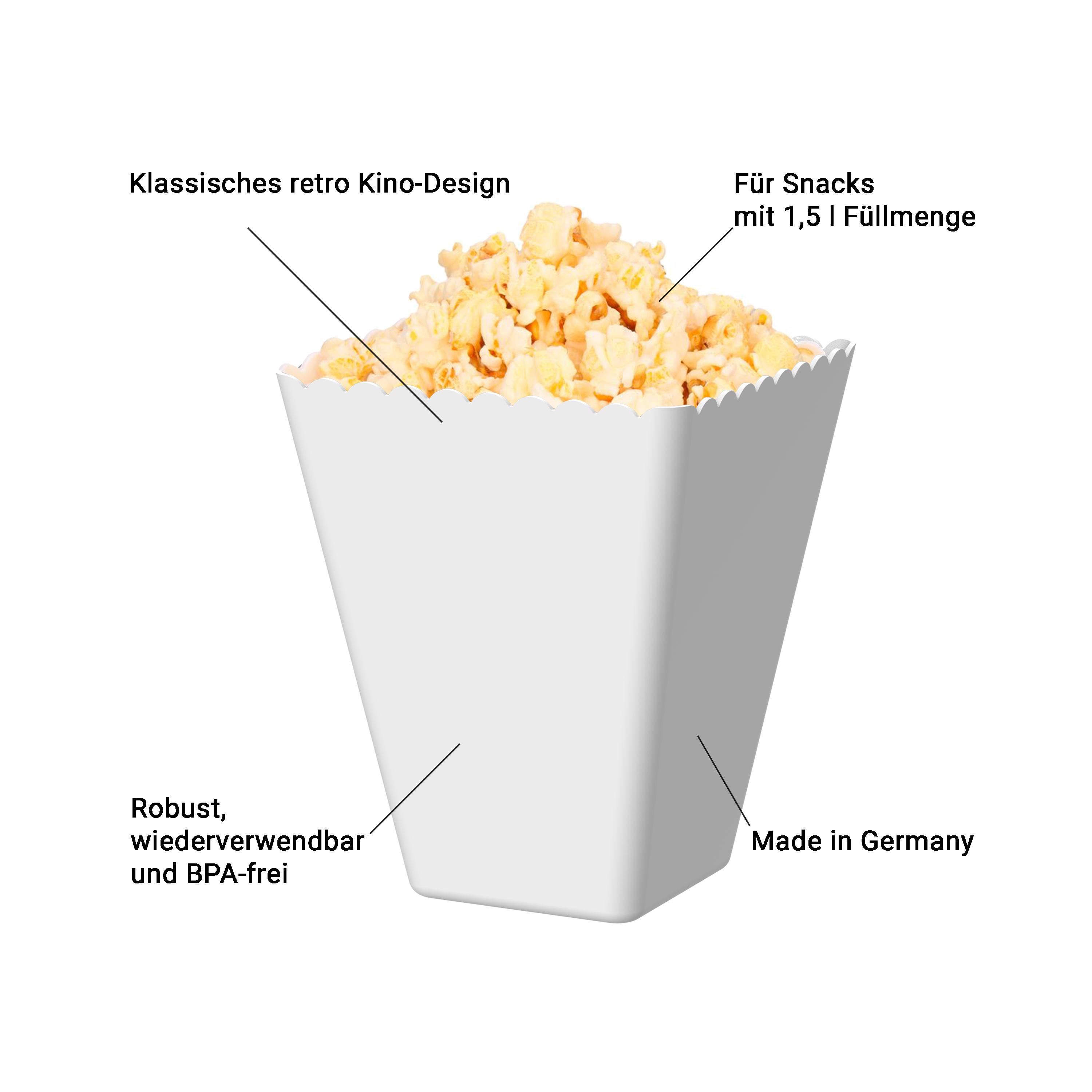 Popcornschale "Hollywood" – USP_weiss Popcornschale "Hollywood"