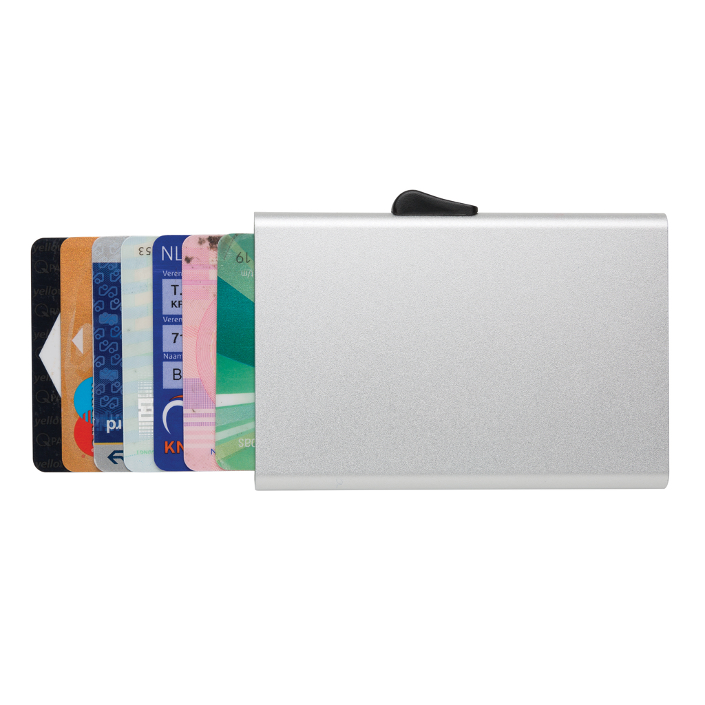 C-Secure RFID Kartenhalter aus Aluminium für bis zu 7 Karten