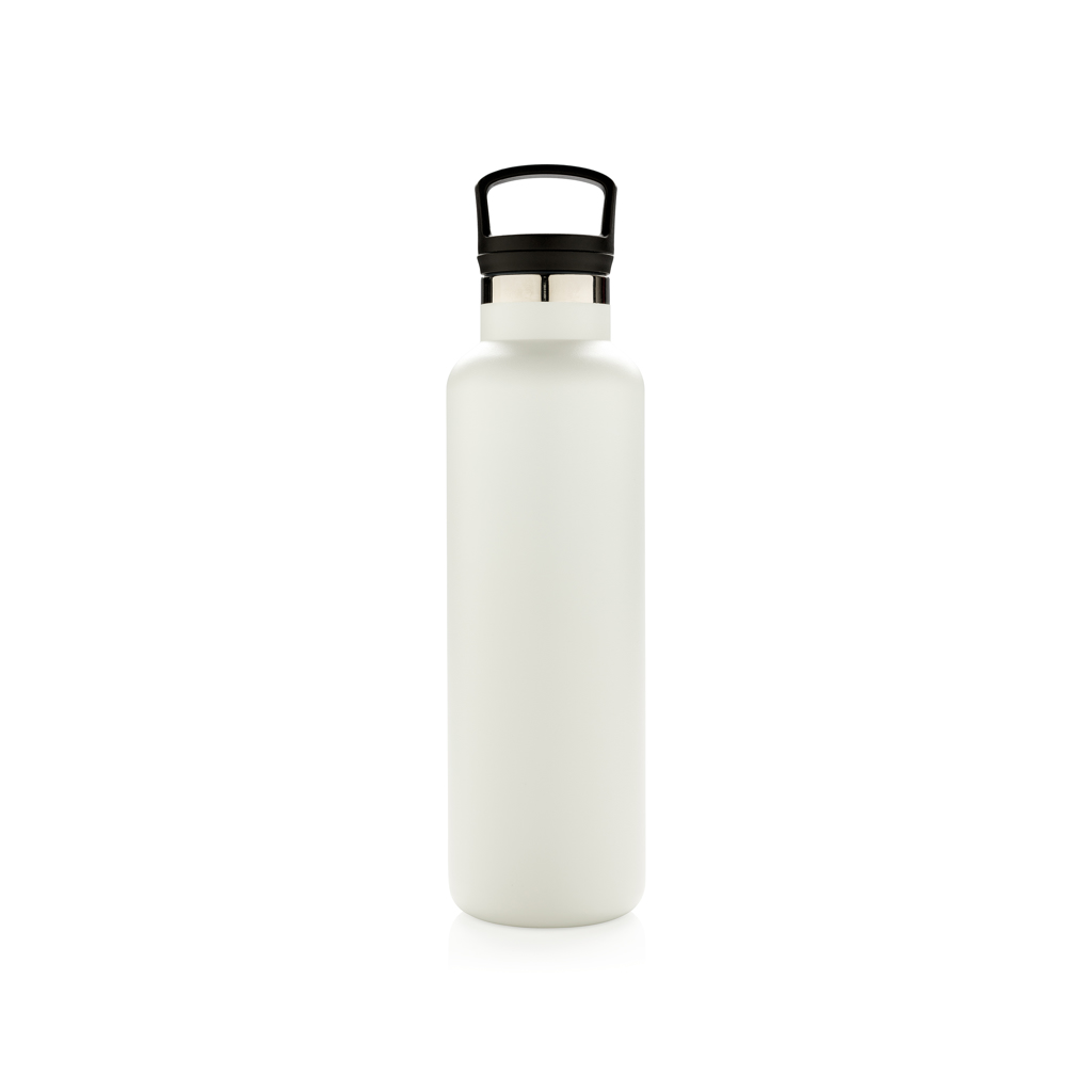 Edelstahl Isolierflasche 600 ml mit Teefilter – off white Edelstahl Isolierflasche 600 ml mit Teefilter – off white