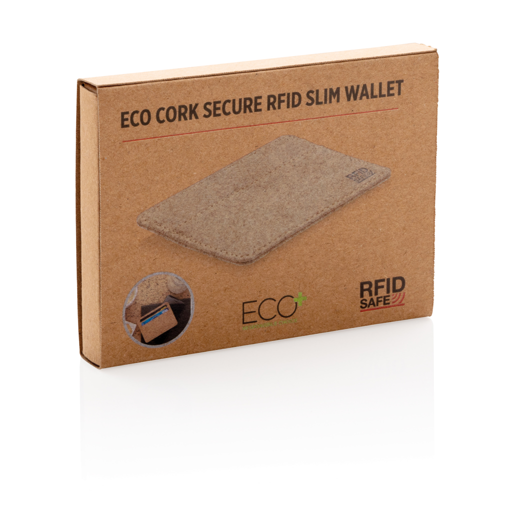 Kork RFID Slim-Wallet von XD Collection — mit Logo veredelbar