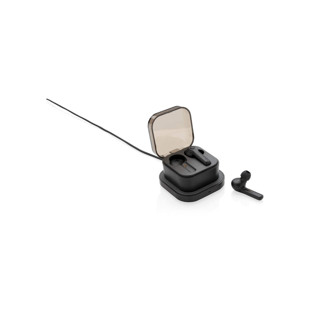 XD Collection TrueWireless Ohrhörer mit kabelloser QI-Ladebox – bedruckbar XD Collection TrueWireless Ohrhörer mit kabelloser QI-Ladebox – bedruckbar