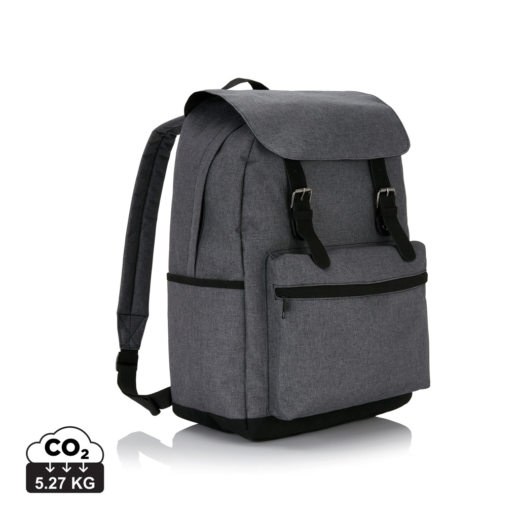 PVC-freier 15,6'' Laptop-Rucksack 600D Business – grau