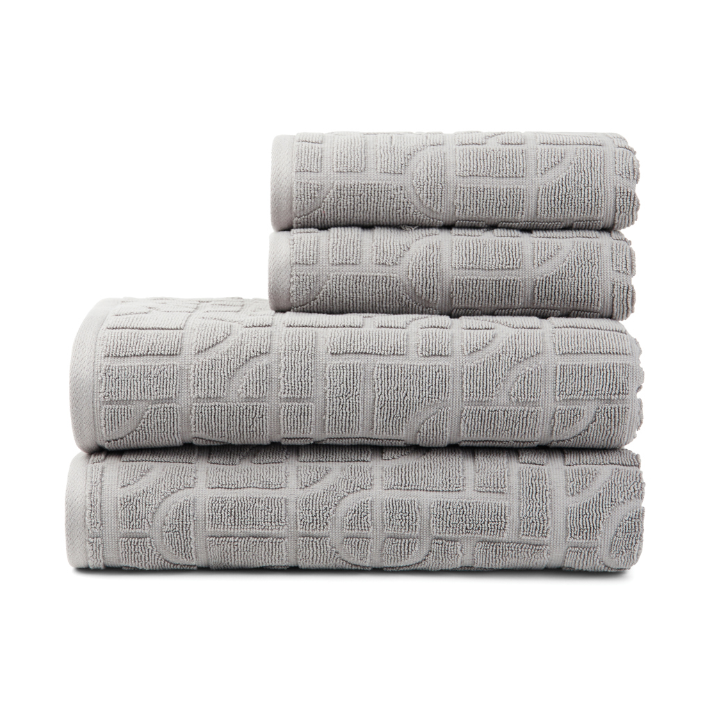 VINGA Verso Handtuch-Set 4-teilig aus OCS Bio-Baumwolle, bestickbar VINGA Verso Handtuch-Set 4-teilig aus OCS Bio-Baumwolle, bestickbar