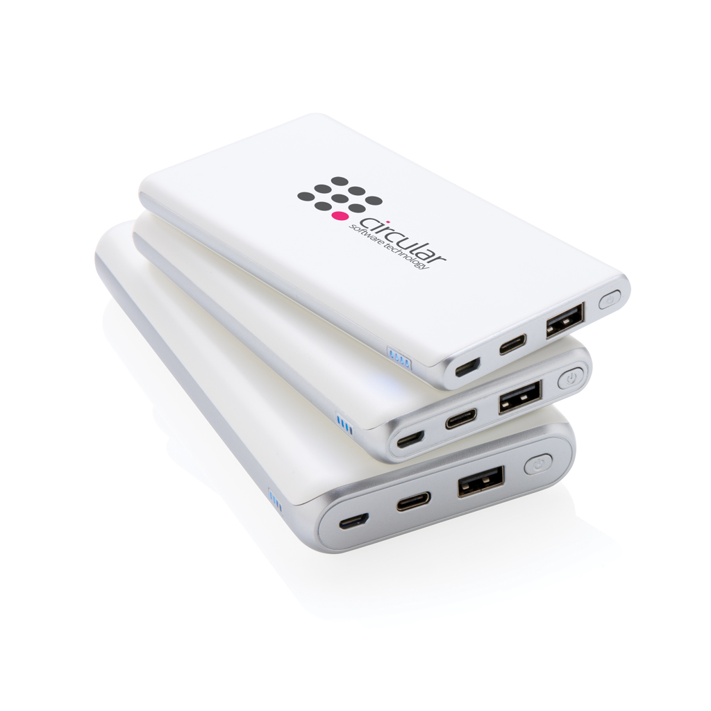 Powerbank 10.000 mAh PD | USB-C Schnellladen – weiß