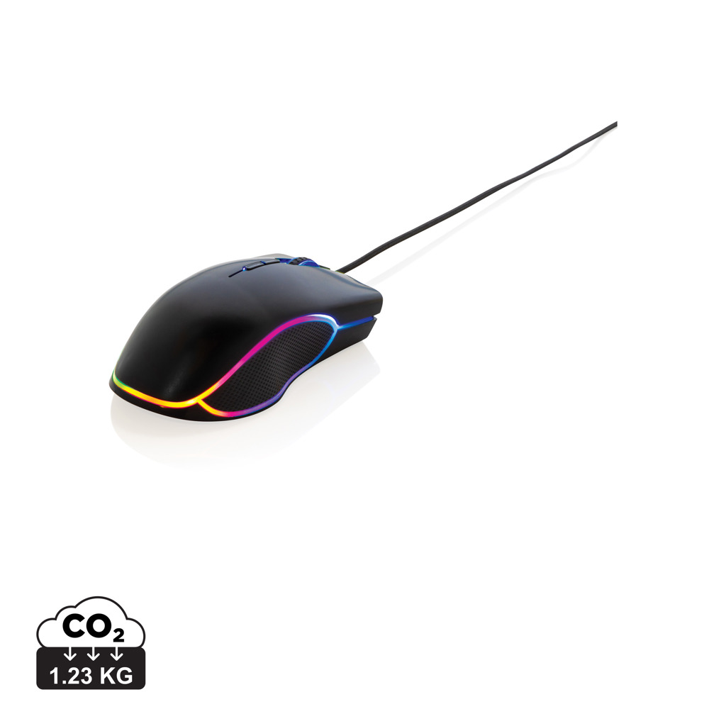 PVC-freie RGB-Gaming-Maus 7200 DPI – schwarz PVC-freie RGB-Gaming-Maus 7200 DPI – schwarz