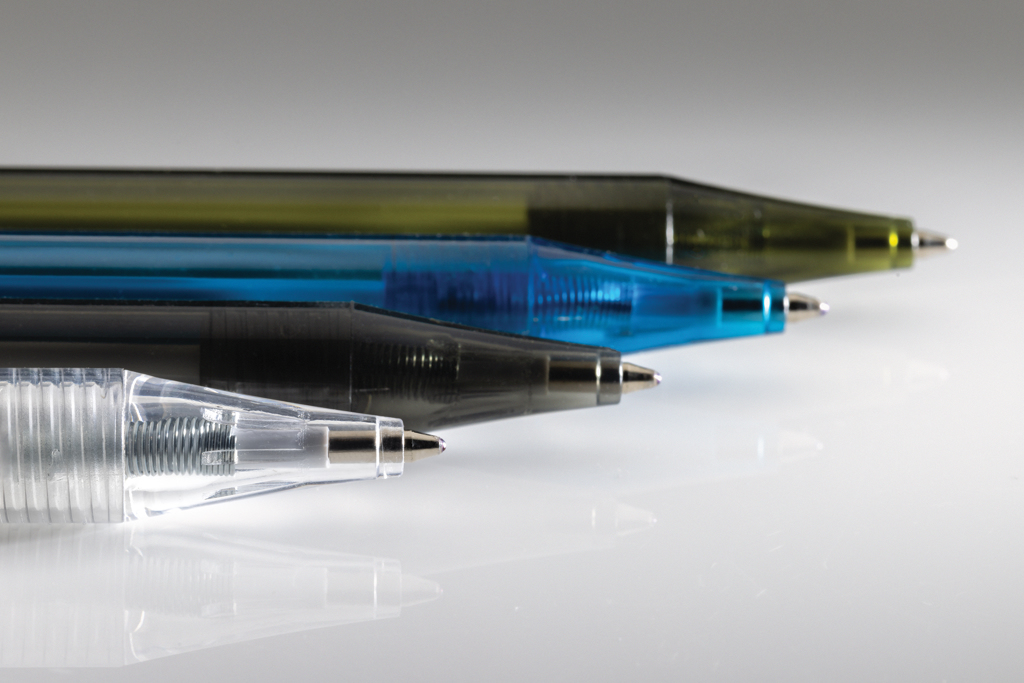 GRS rPET X8 Stift transparent – Edles Werbegeschenk für Events und Messen