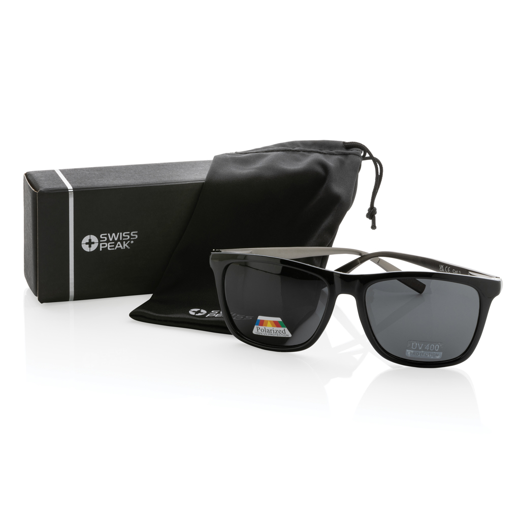 Swiss Peak polarisierte Sonnenbrille aus recyceltem PC (RCS)