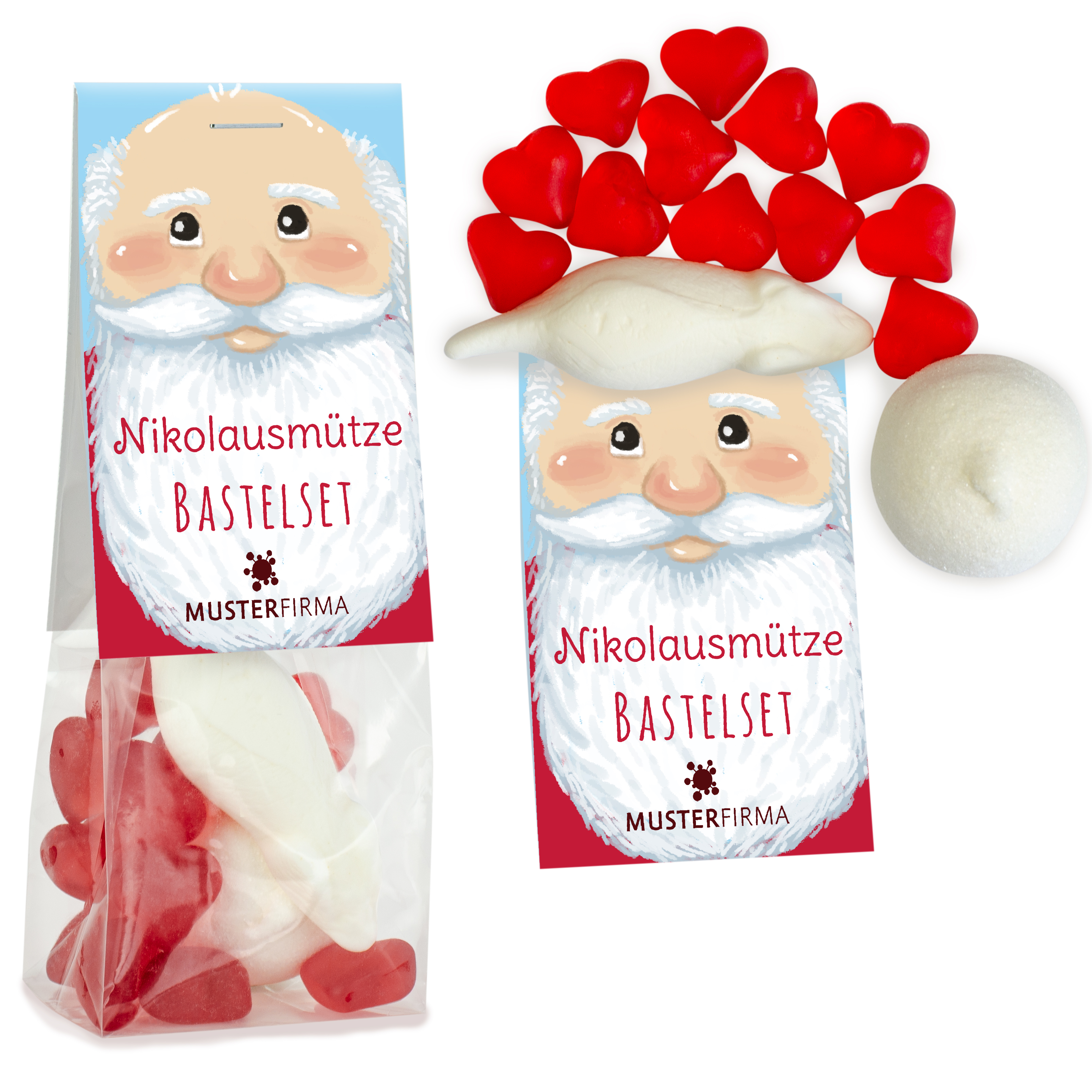 Naschbeutel Nikolausmütze Bastelset Naschbeutel Nikolausmütze Bastelset