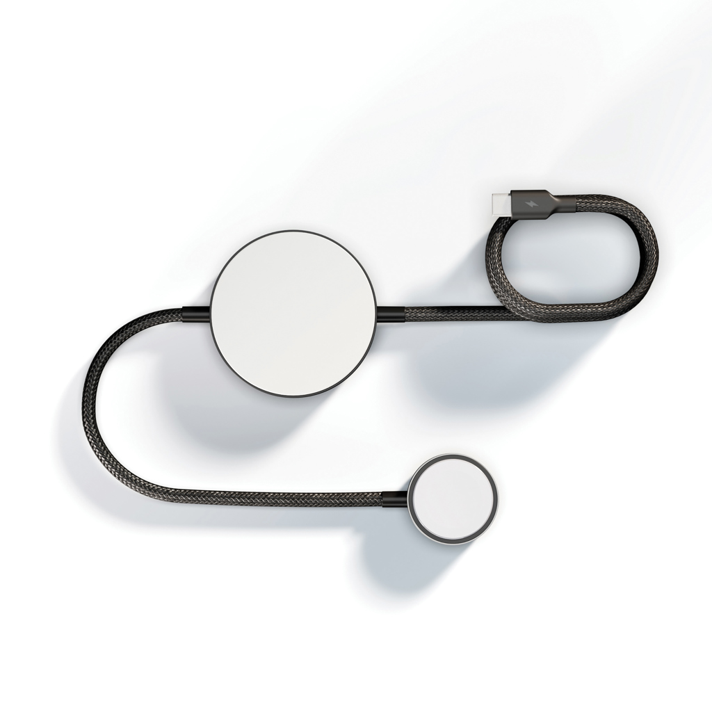 Zens Ladekabel Pro 2 mit Qi2, 15 W und Apple-Watch-Modul, mit Logo