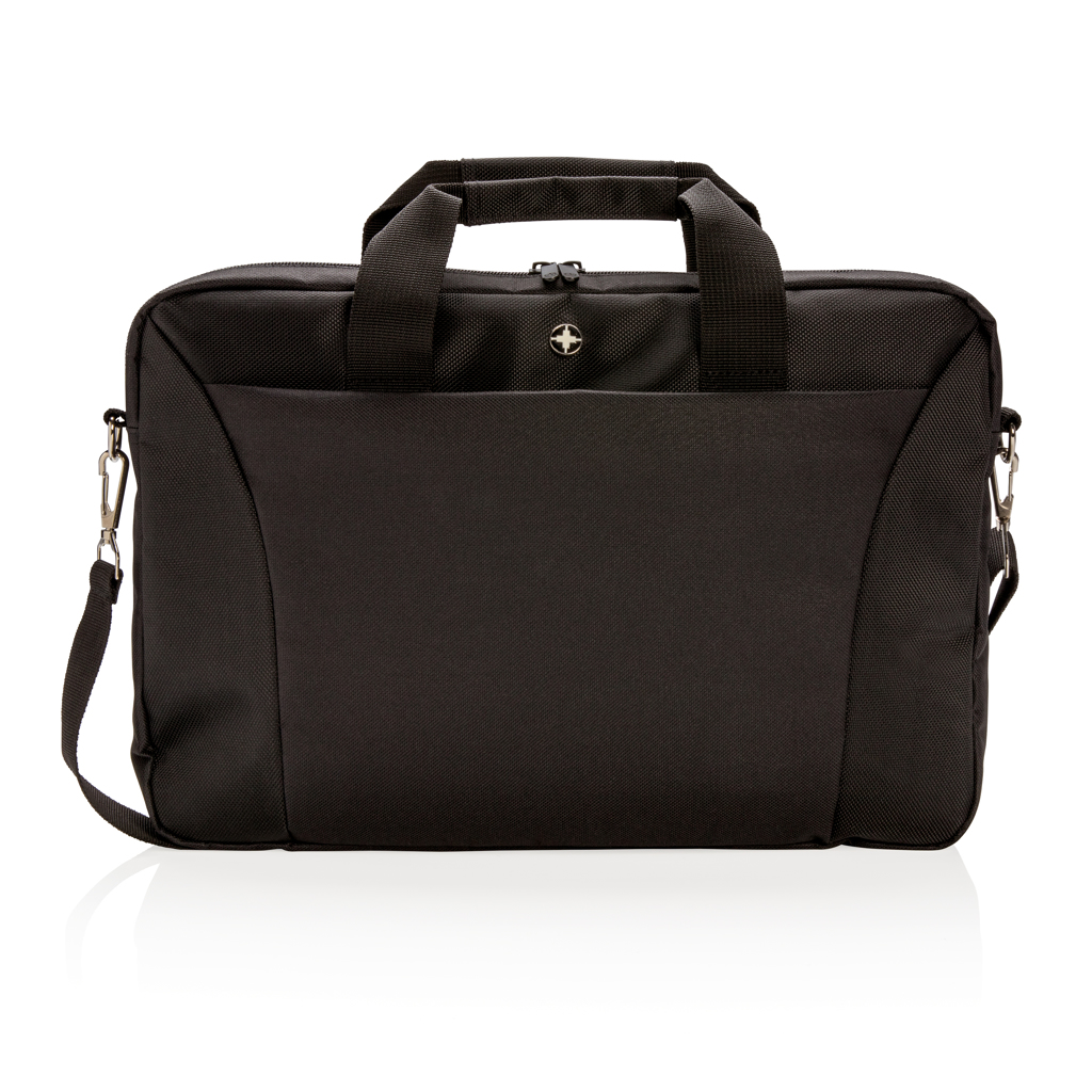 Swiss Peak Laptoptasche 15,4 Zoll P732 aus 600D/1680D-Polyester, PVC-frei, bestickbar