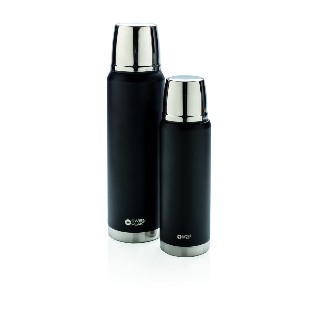 Edelstahl Isolierflasche 1L, 8h heiß/24h kalt – schwarz Edelstahl Isolierflasche 1L, 8h heiß/24h kalt – schwarz