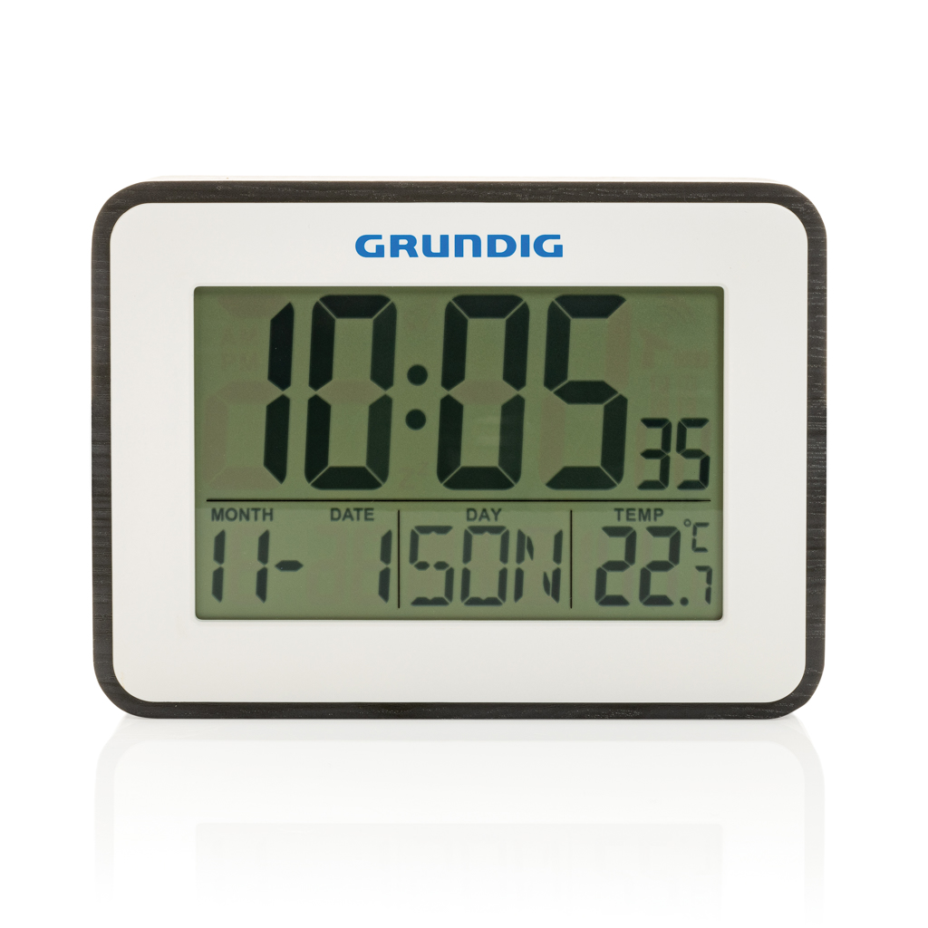 Digitales Thermometer, Wecker & Kalender Büro weiß Digitales Thermometer, Wecker & Kalender Büro weiß