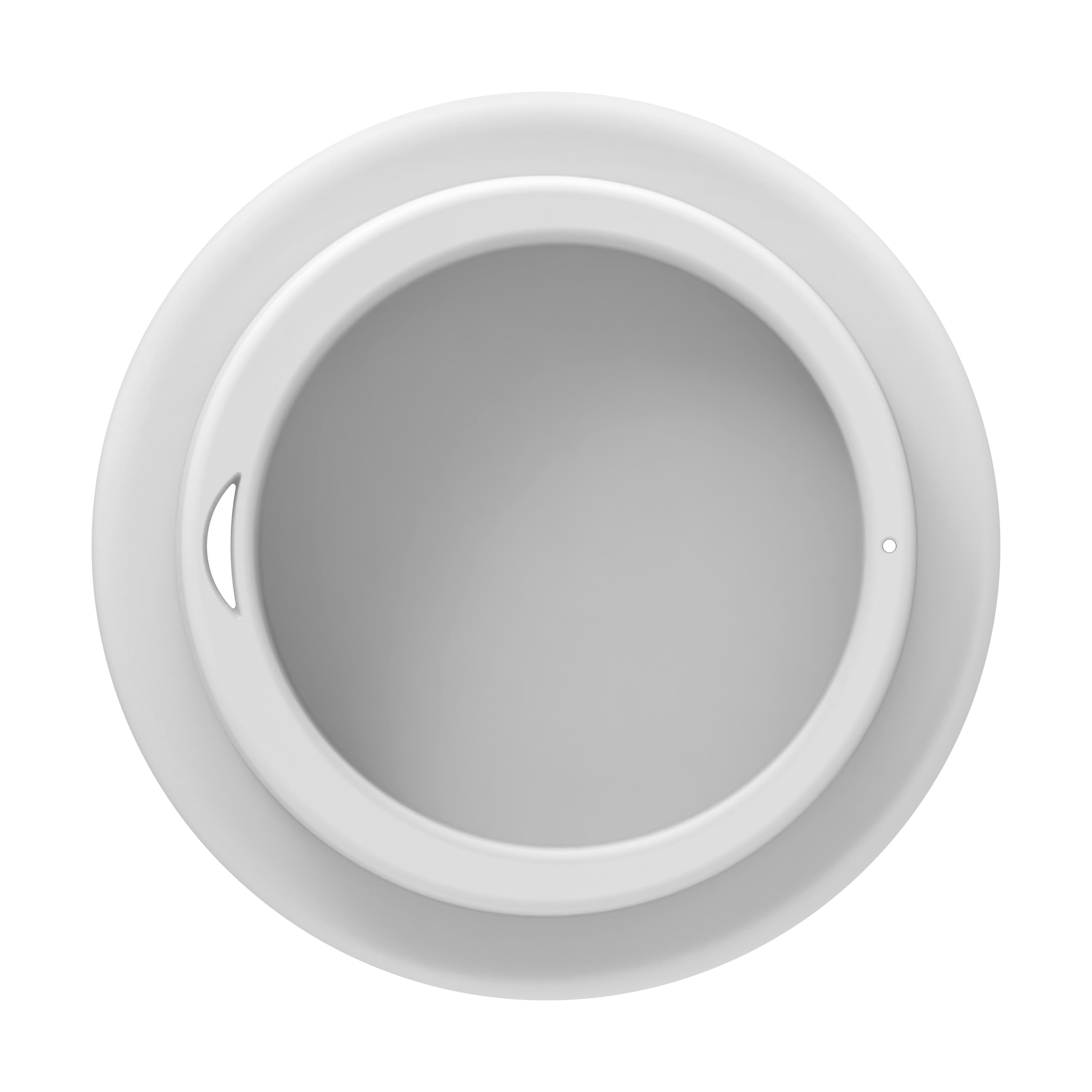 Kaffeebecher "Premium" – TopView_Deckel_Weiss Kaffeebecher "Premium"