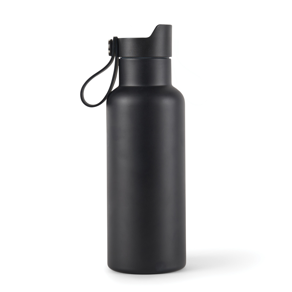 Edelstahl Vakuum-Thermosflasche 500 ml One-Touch schwarz Edelstahl Vakuum-Thermosflasche 500 ml One-Touch schwarz