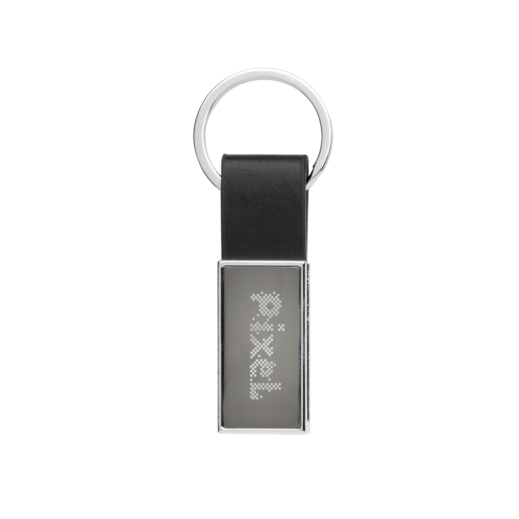XD Collection Schlüsselanhänger PU aus RCS-recycelter Zinklegierung — mit Lasergravur XD Collection Schlüsselanhänger PU aus RCS-recycelter Zinklegierung — mit Lasergravur