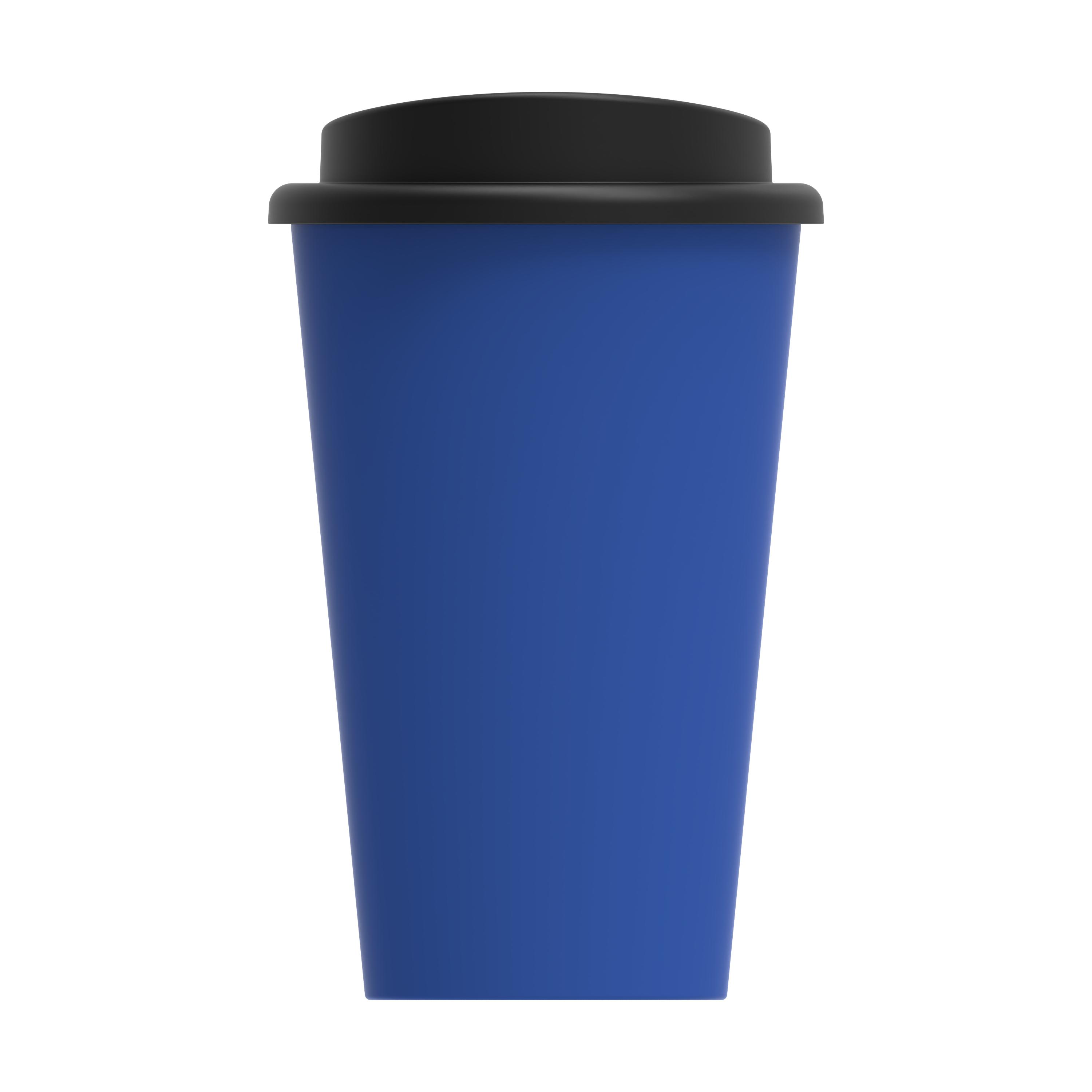 Kaffeebecher "Premium" – TopView_Blau_Schwarz_1 Kaffeebecher "Premium"