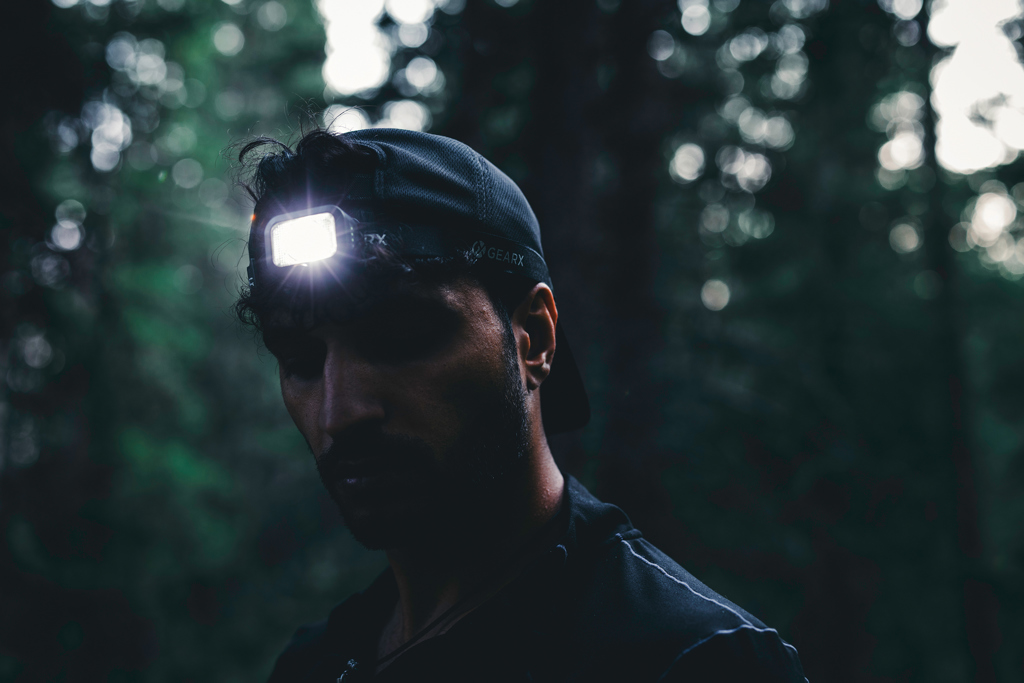GearX Hochleistungs-Kopflampe 250 Lumen aus RCS-recyceltem ABS, USB-C GearX Hochleistungs-Kopflampe 250 Lumen aus RCS-recyceltem ABS, USB-C