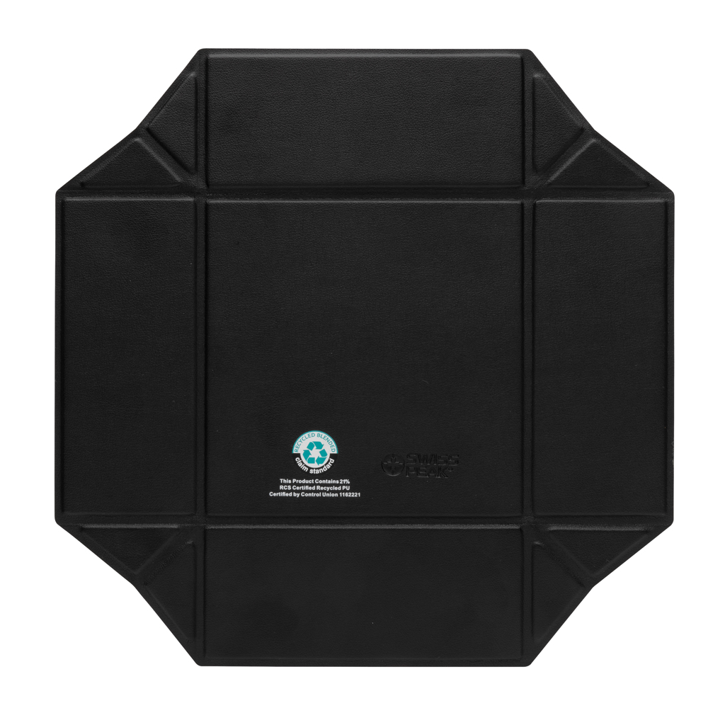 Swiss Peak Magnetbox aus recyceltem PU – Praktisches Werbegeschenk für den Schreibtisch