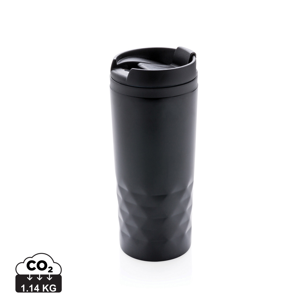 XD Collection Geometrischer Becher 300 ml aus Edelstahl mit Logo bedruckbar