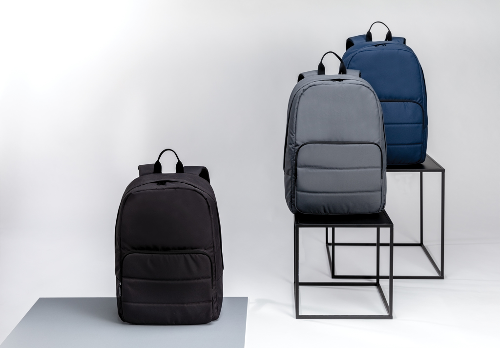 Impact AWARE RPET Basic Laptop-Rucksack 15,6 Zoll mit Logo bedrucken