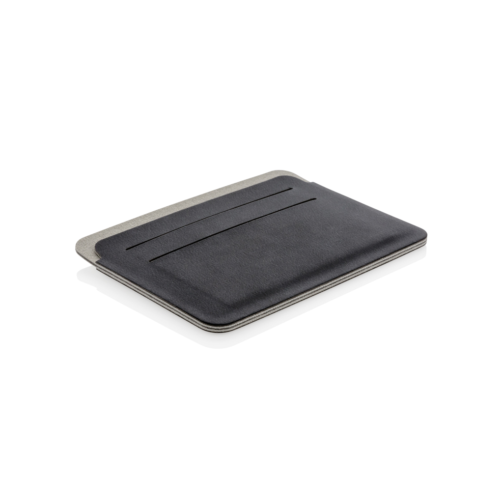 XD Xclusive Quebec RFID Kartenhalter aus PU, schwarz – mit Logo veredelbar
