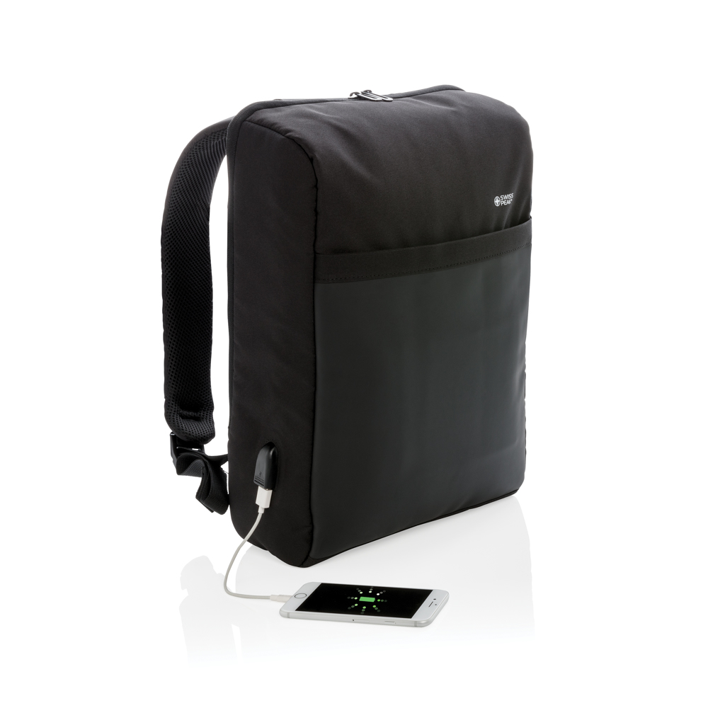 Swiss Peak Anti-Diebstahl Rucksack mit RFID-Schutz und USB-Port Swiss Peak Anti-Diebstahl Rucksack mit RFID-Schutz und USB-Port