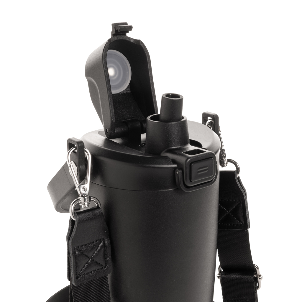 Avira Ayala Crossbody Duosip Becher 600 ml aus RCS-recyceltem Edelstahl mit Logo bedrucken Avira Ayala Crossbody Duosip Becher 600 ml aus RCS-recyceltem Edelstahl mit Logo bedrucken