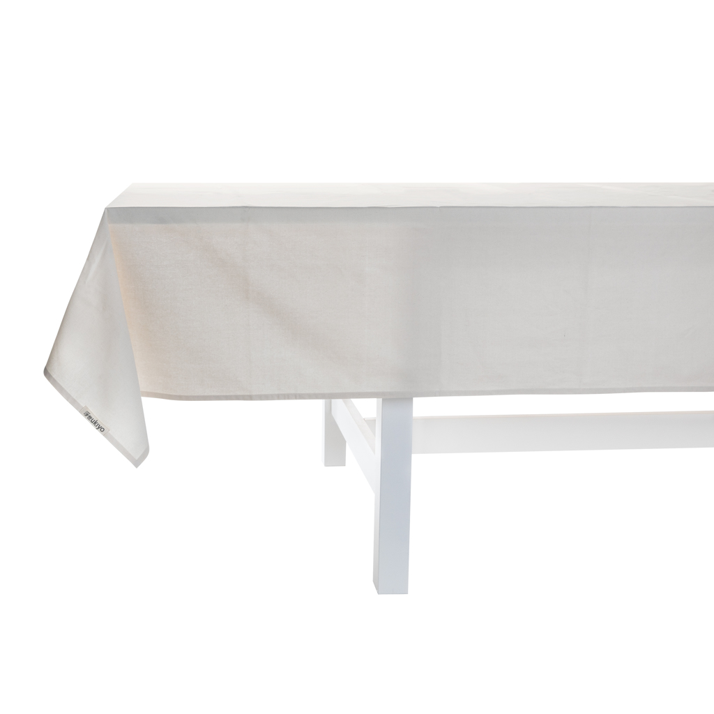 Ukiyo Aware Tischdecke 250x140 cm aus 98% recycelter Baumwolle, bestickbar