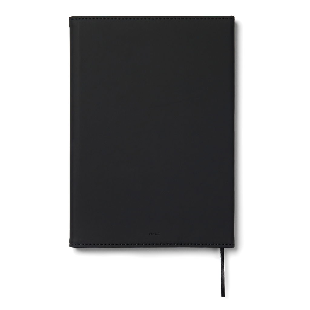 VINGA Baltimore A5-Notizbuch aus GRS-recyceltem PU und Papier