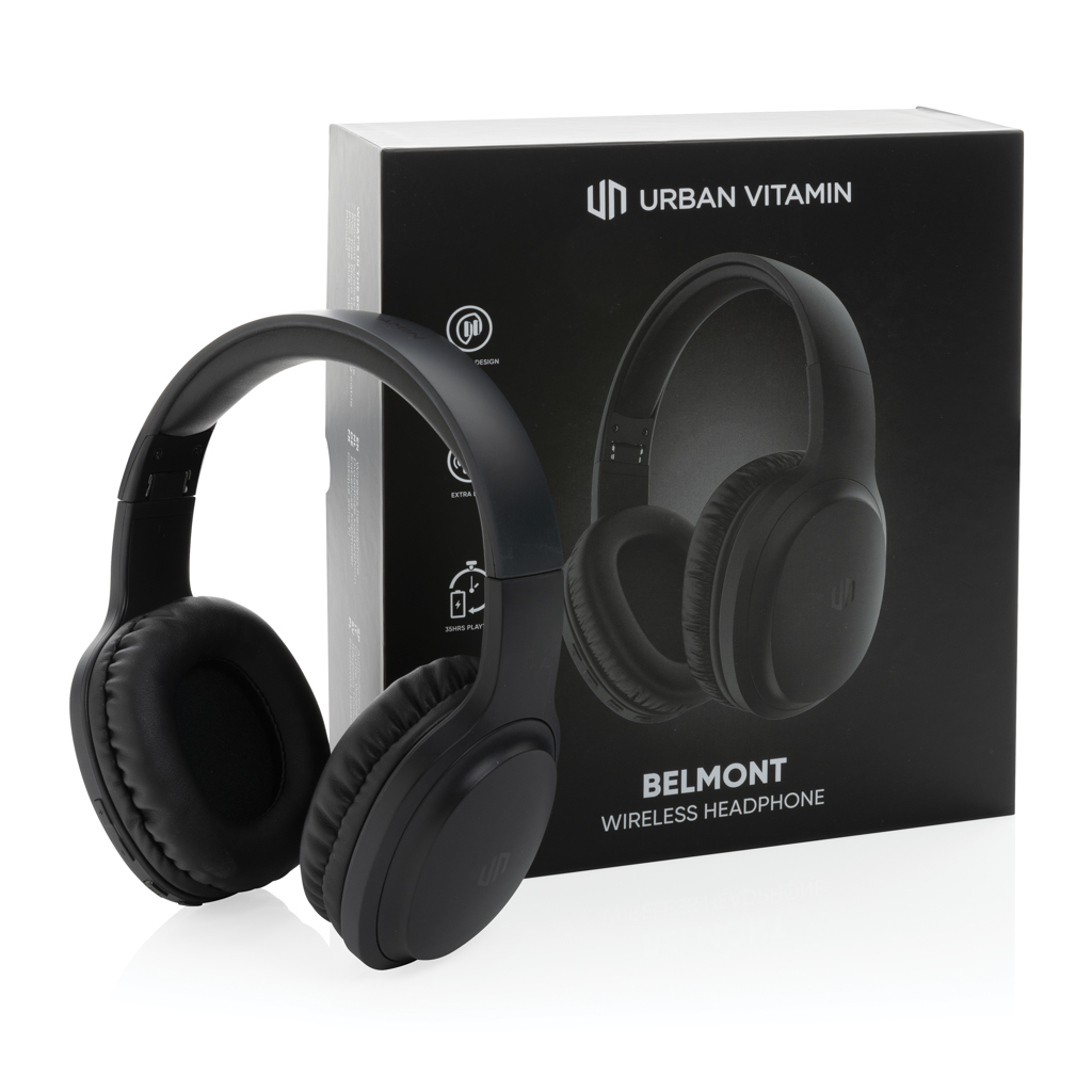 Urban Vitamin Belmont Bluetooth-Kopfhörer mit Logo-Druck