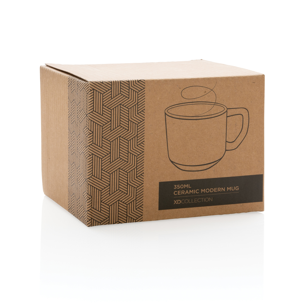 Keramiktasse 350 ml, EN12875-1 spülmaschinenfest – rot
