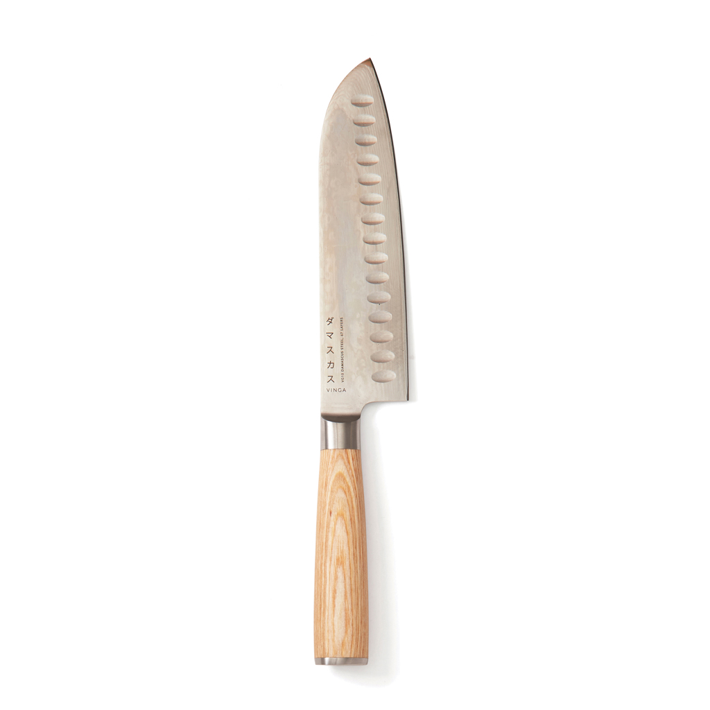 VINGA Hattasan Damascus Santoku Messer mit Logogravur VINGA Hattasan Damascus Santoku Messer mit Logogravur