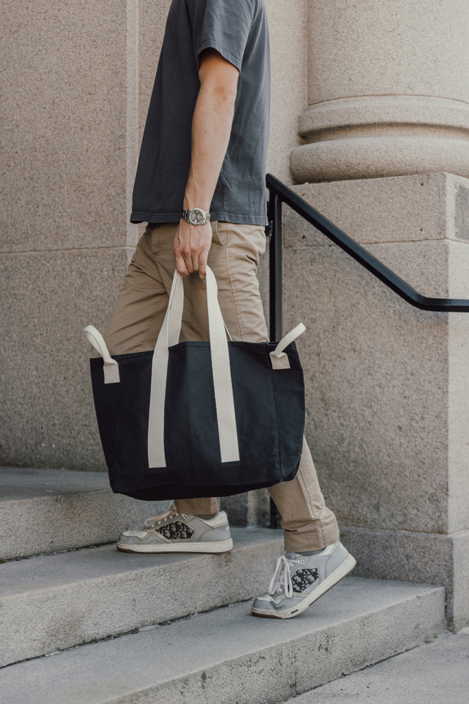 XD Xclusive BEAU AWARE™ Strandtasche aus 400 g/m² recyceltem Canvas, mit Logo bestickbar und bedruckbar XD Xclusive BEAU AWARE™ Strandtasche aus 400 g/m² recyceltem Canvas, mit Logo bestickbar und bedruckbar