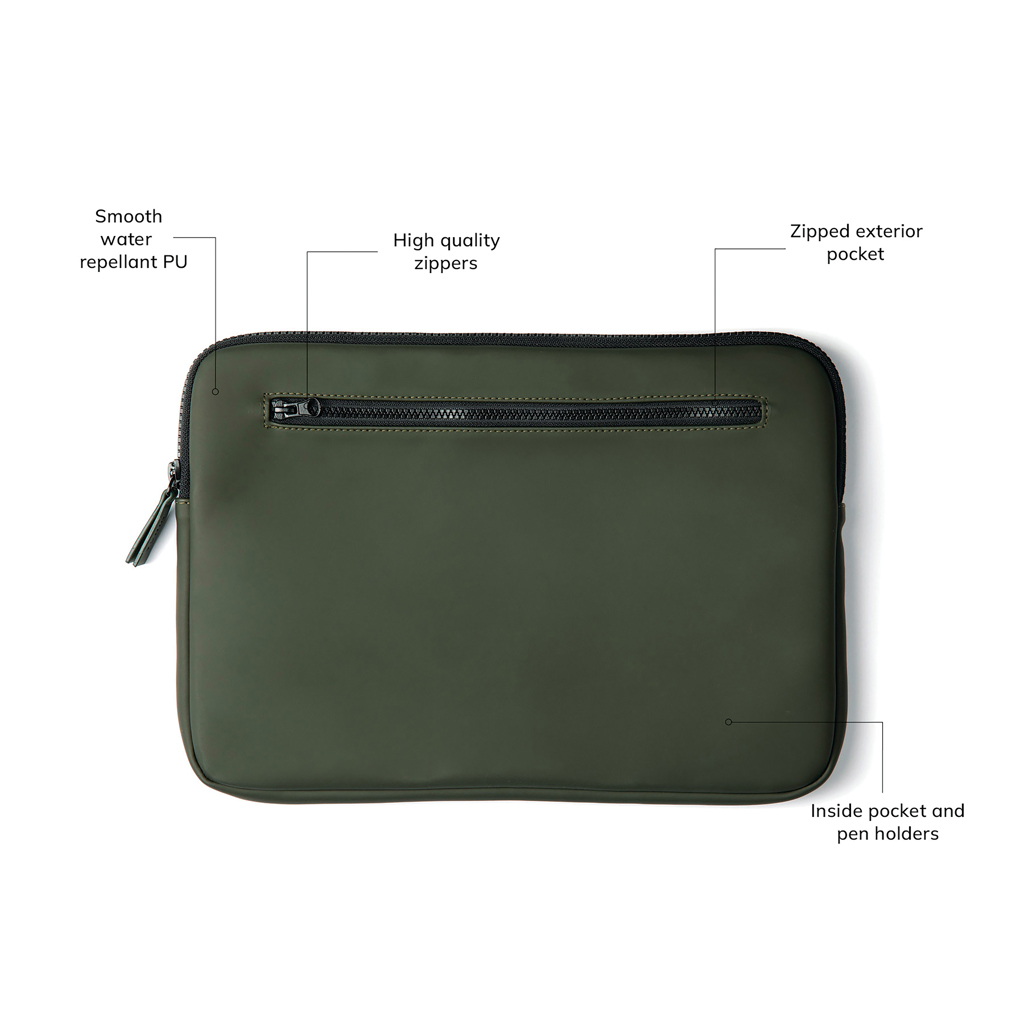 VINGA Baltimore Laptophülle 14 Zoll — wasserabweisende PU-Optik, bedruckbar VINGA Baltimore Laptophülle 14 Zoll — wasserabweisende PU-Optik, bedruckbar