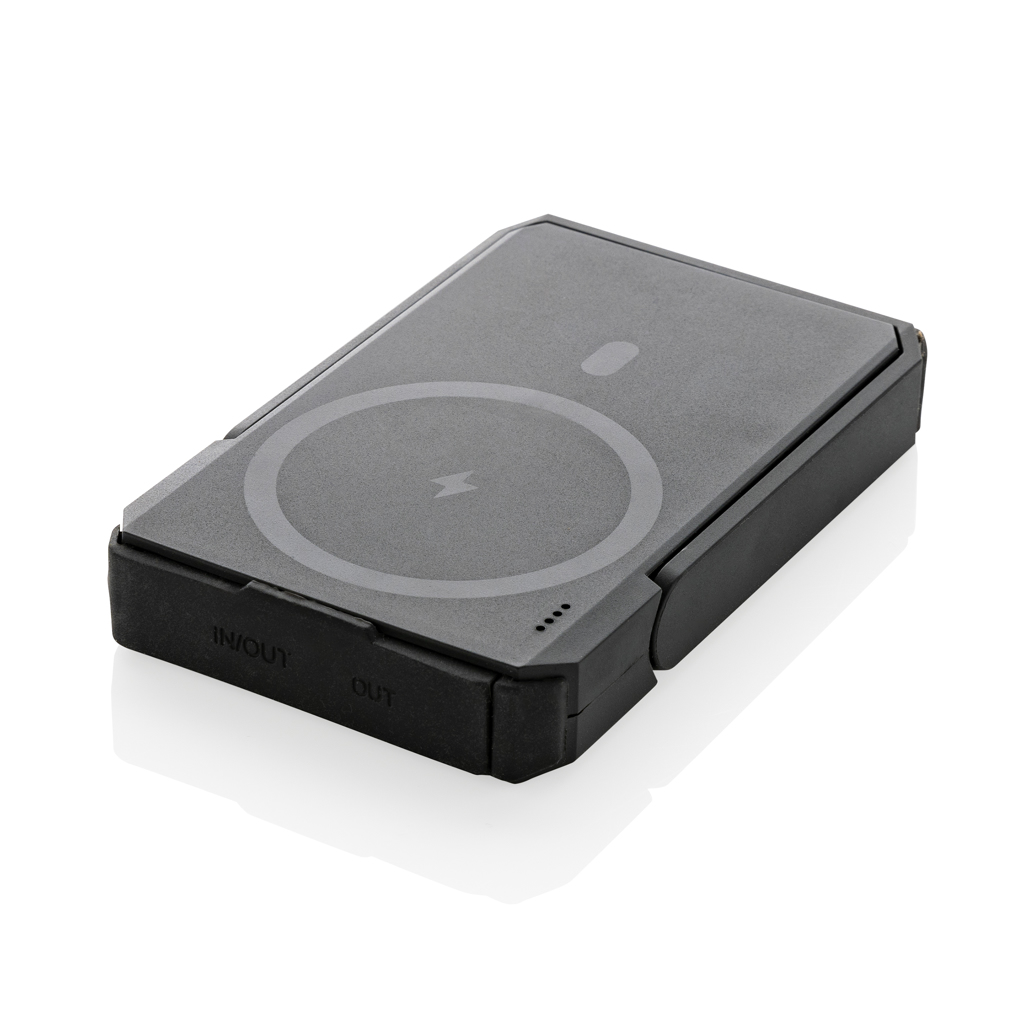 Skywave Solar-Powerbank 5000 mAh mit 10W Wireless Charging, recyceltes ABS, bedruckbar Skywave Solar-Powerbank 5000 mAh mit 10W Wireless Charging, recyceltes ABS, bedruckbar