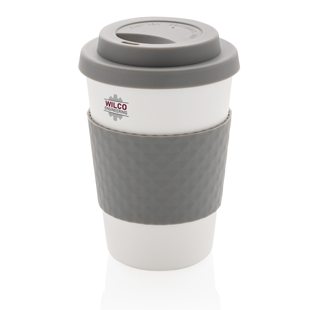 Wiederverwendbarer Kaffeebecher 270 ml mit Silikondeckel — XD Collection