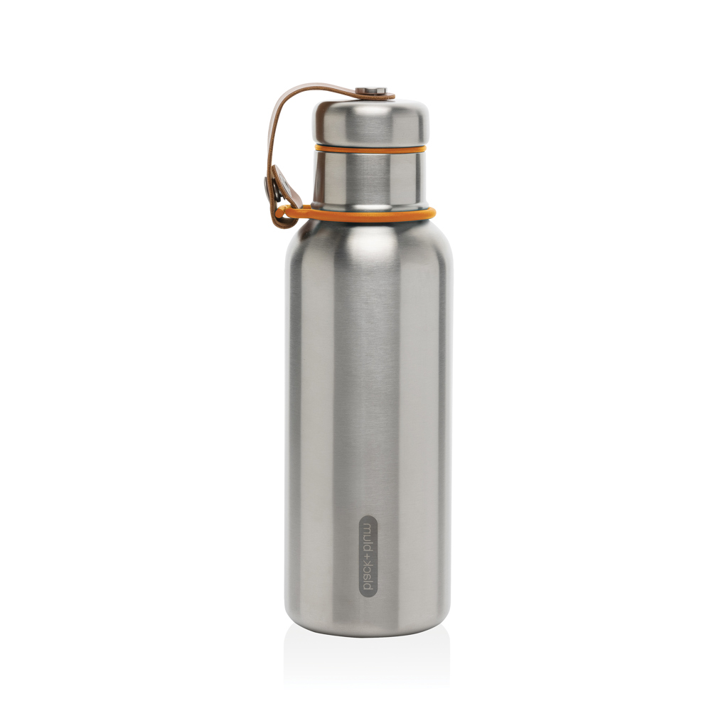 Edelstahl Isolierflasche 500ml, ohne Plastikkontakt – orange