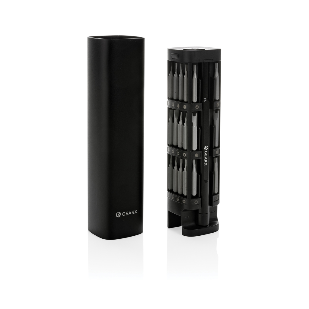 GearX 46-tlg. Präzisions-Bit-Set im Koffer aus RCS-recyceltem Aluminium