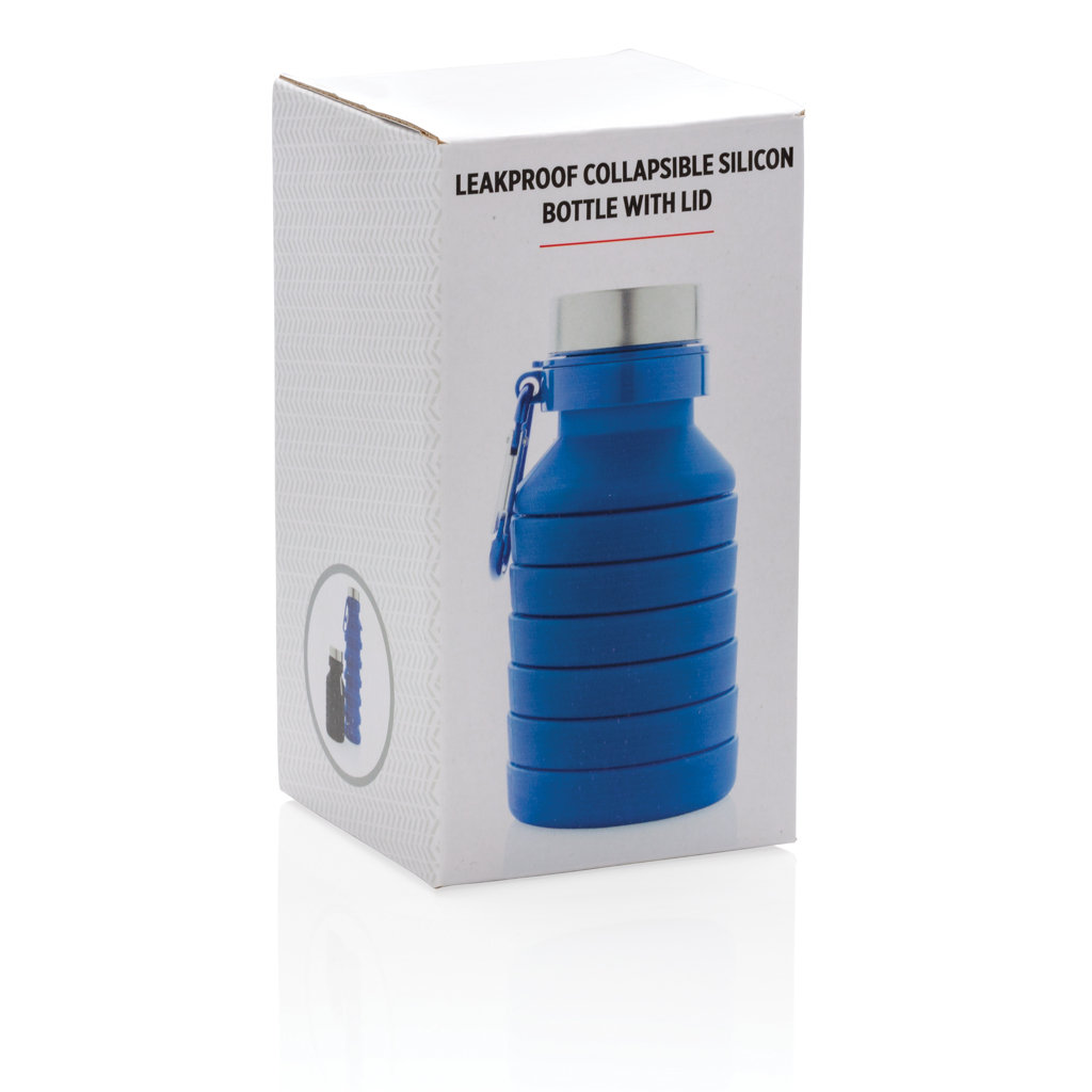 Faltbare Silikonflasche 550 ml mit Logo bedrucken – XD Collection