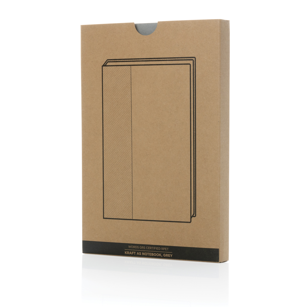 XD Collection Words A5 Notizbuch aus 99 % recyceltem PET und Papier, GRS-zertifiziert