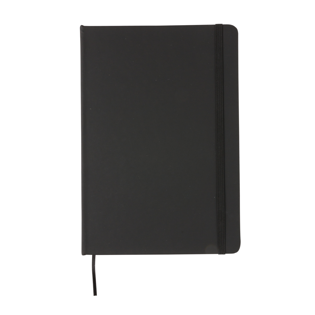 XD Collection A5 Notizbuch mit PU-Hardcover, liniert, schwarz – mit Logo veredelbar XD Collection A5 Notizbuch mit PU-Hardcover, liniert, schwarz – mit Logo veredelbar