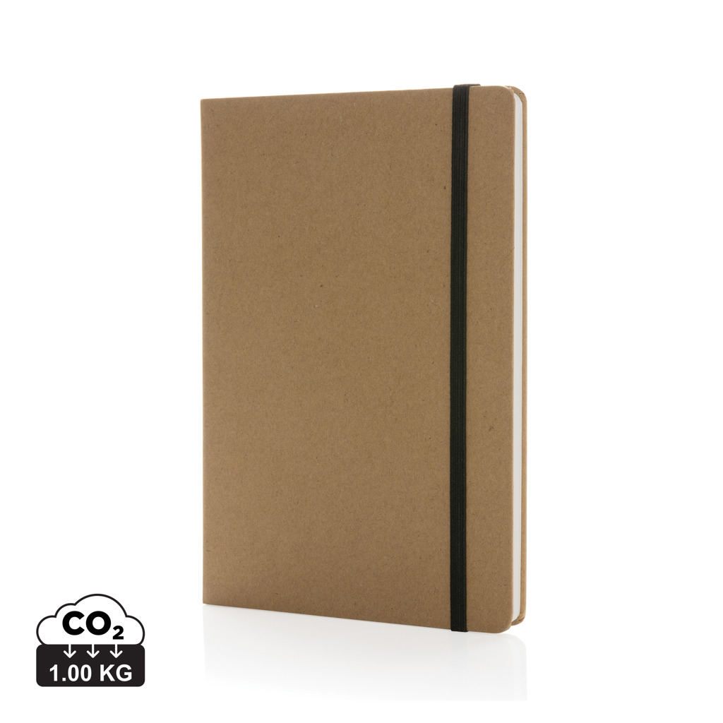 XD Collection Craftstone A5 Notizbuch aus FSC-Kraftpapier und Steinpapier — bedruckbar